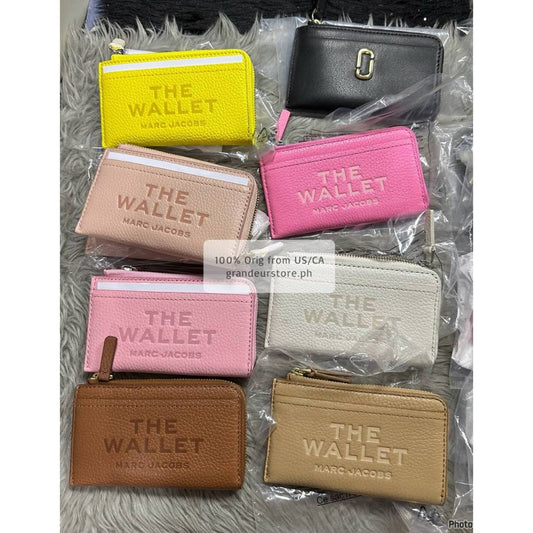 ORIG & IMPORTED MJ The Leather Top Zip Multi Card Slim Small Wallet