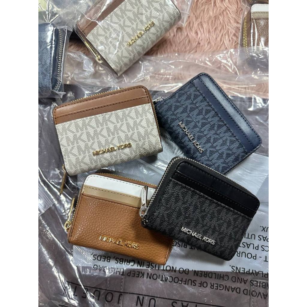 ORIG & IMPORTED MK Jet Set Travel Zip Around Card Case Small Coin Card Wallet