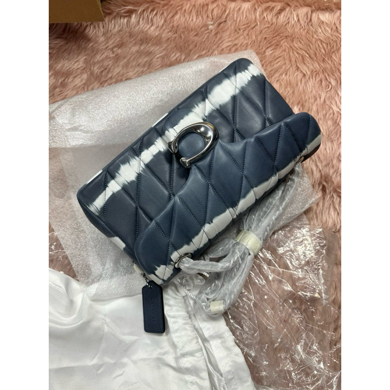 ORIG & IMPORTED Retail CCH RARE Tabby 26 Tie Dye Quilted Shoulder Bag Navy