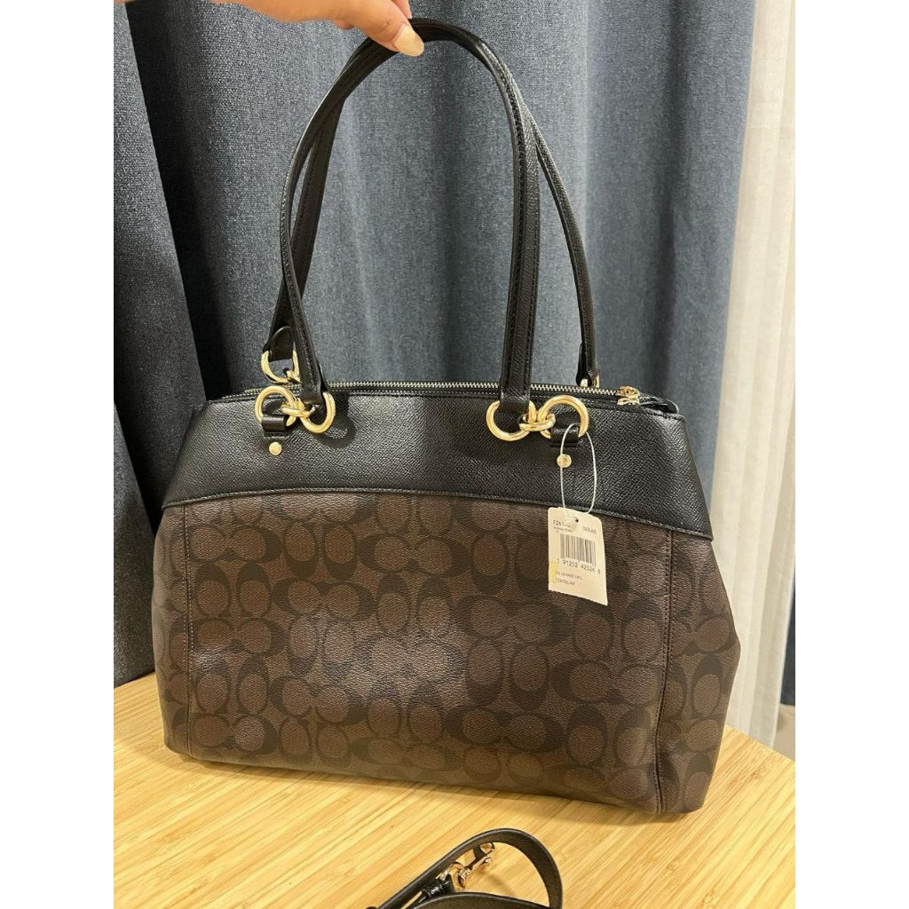 ORIG Preloved CCH Large Brooke Carryall Shoulder Bag Brown