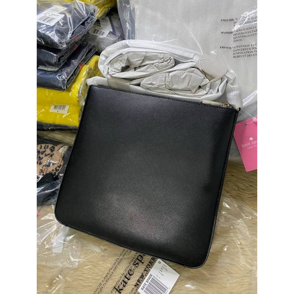 ORIG & IMPORTED KS Sadie North South Crossbody Bag in Black & Taupe