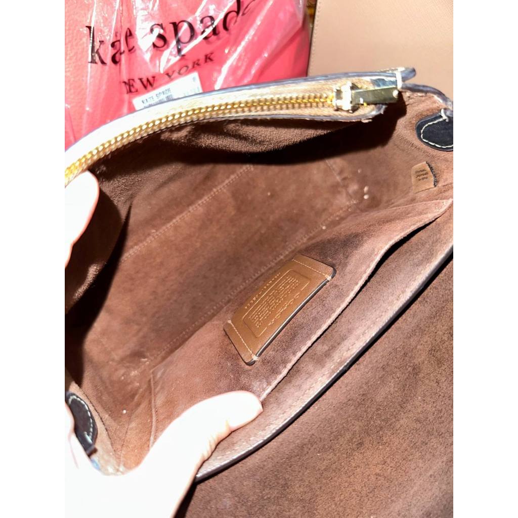 ORIG Preloved CCH Morgan Top Handle Satchel Bag Brown