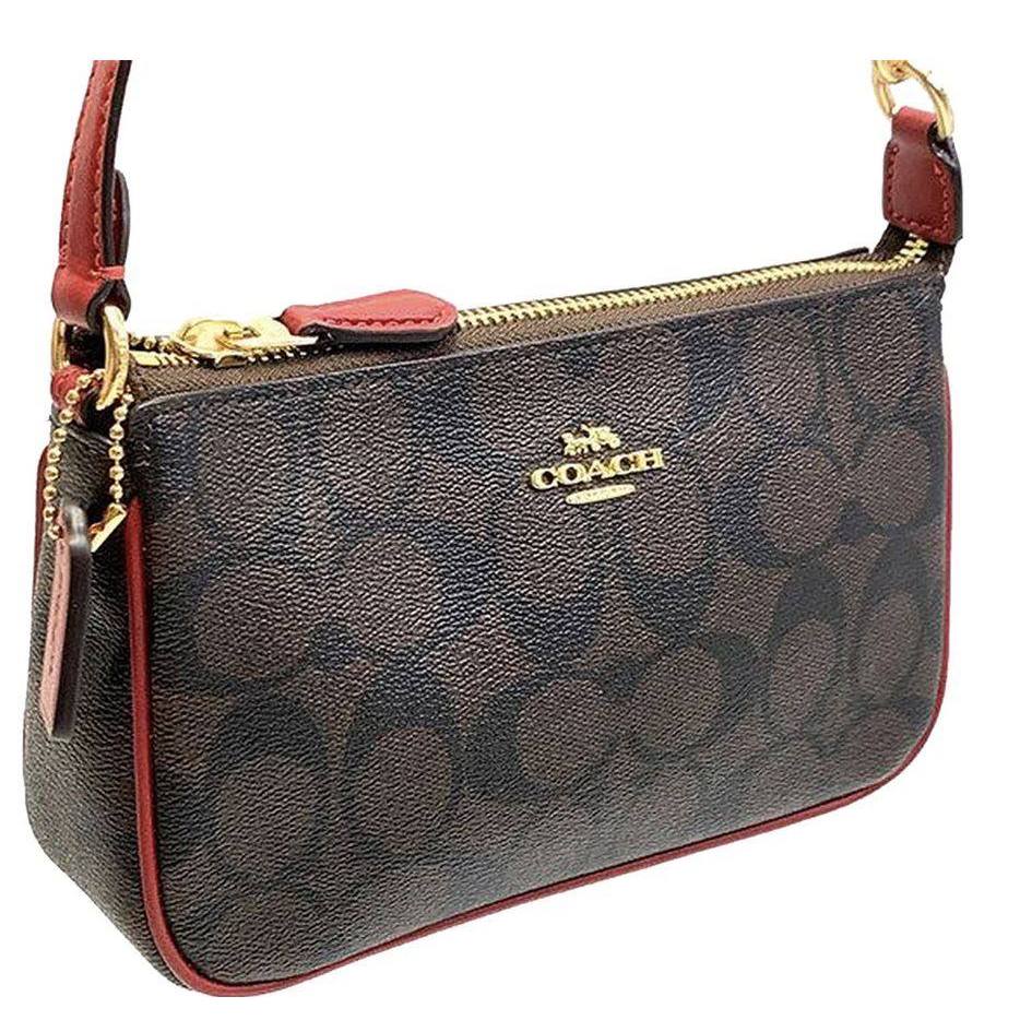 ORIG & IMPORTED CCH Nolita 19 Wristlet Small Brown/Red Bag