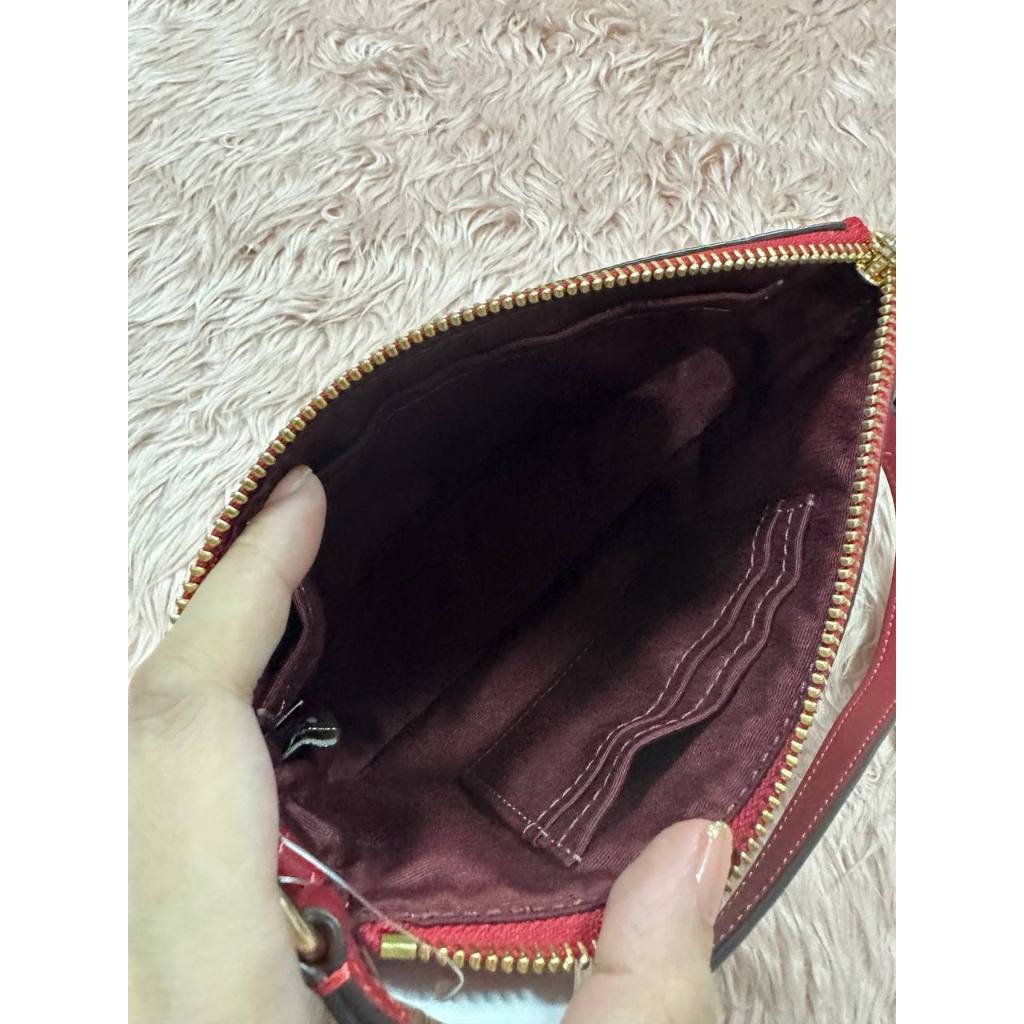 ORIG & IMPORTED CCH Nolita 19 Wristlet Small Red Signature Leather Bag