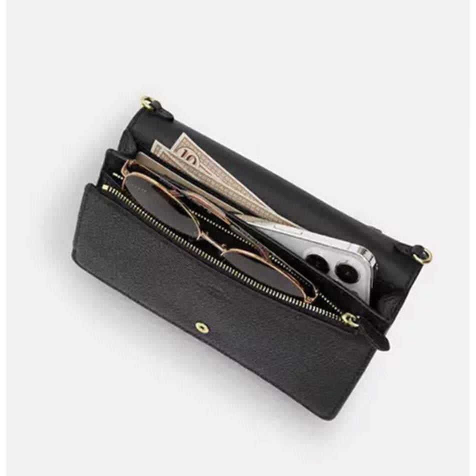 ORIG Preloved CCH Anna Foldover Clutch Crossbody Black Bag