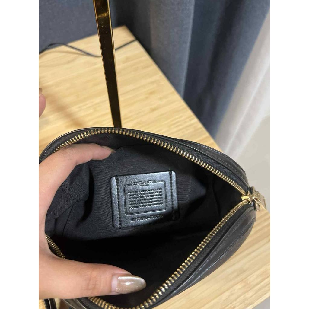 ORIG Preloved CCH Dome Crossbody Signature Brown Black Small Bag