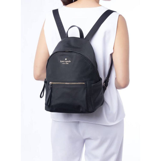 ORIG Preloved KS Chelsea Medium Backpack Black Nylon Bag