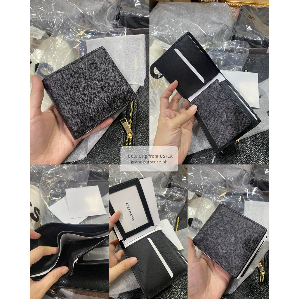 ORIG & IMPORTED CCH Compact Men Bifold Wallet Black/Brown