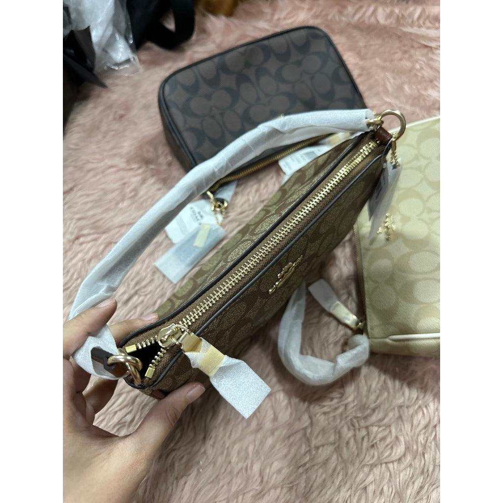 ORIG & IMPORTED CCH RARE Top Handle Nolita Small Bag Khaki Saddle Brown