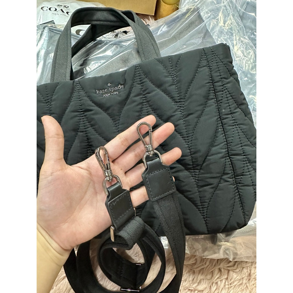 ORIG Preloved KS Ellie Small Tote Nylon Black Bag