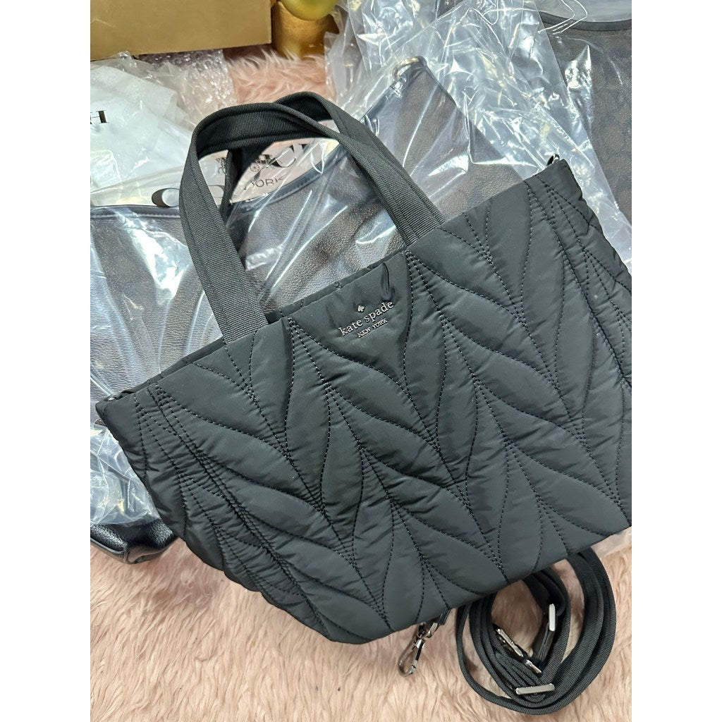 ORIG Preloved KS Ellie Small Tote Nylon Black Bag