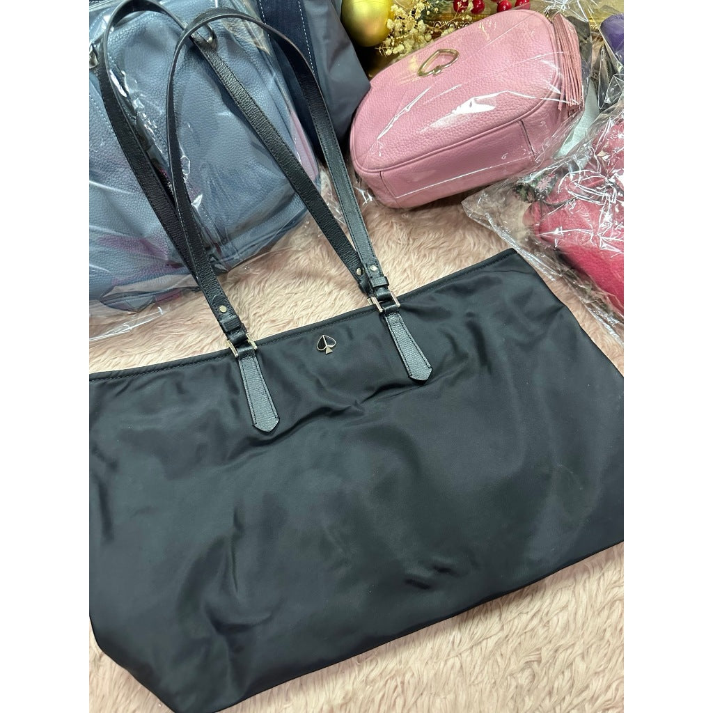 ORIG Preloved KS Taylor Medium Tote Nylon Black Bag