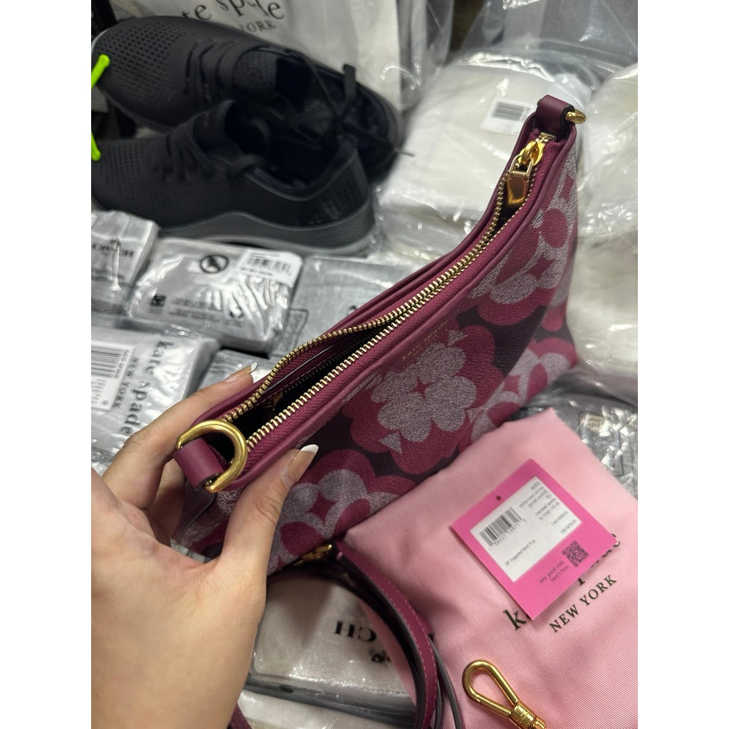 ORIG PRELOVED  KS Reece Small Shoulder Bag Garnet Rose Pink