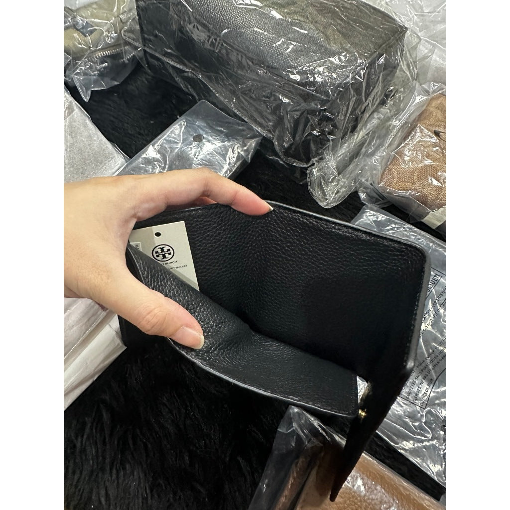 ORIG & IMPORTED TB Britten Compact Trifold Wallet Brown Black