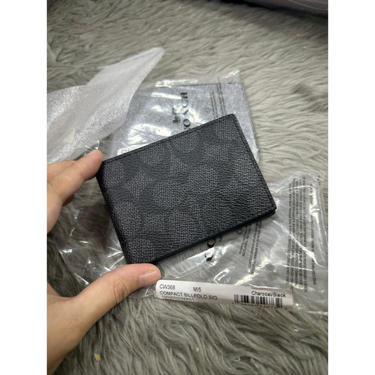 ORIG & IMPORTED CCH Compact Small Slim Bifold Men's Wallet Black