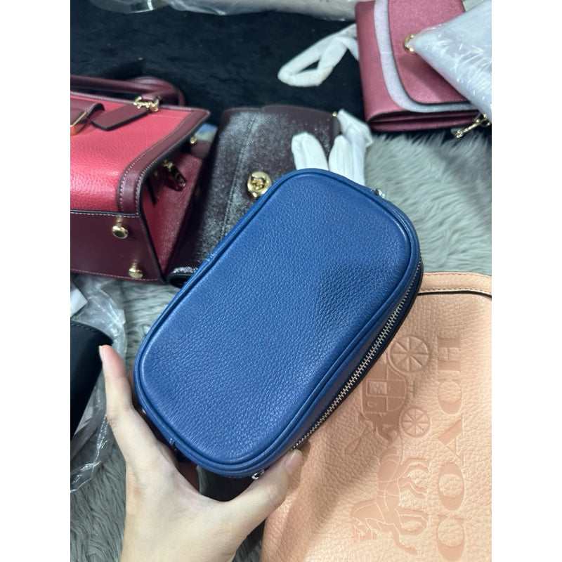 ORIG & IMPORTED CCH Raw Jamie Wristlet With Trompe L'oeil Print Blue Mini Bag