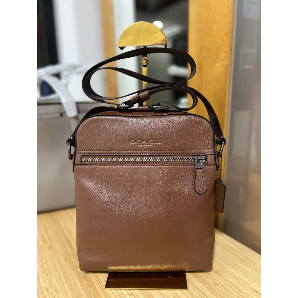 ORIG Preloved CCH Houston Flight Men's Bag Brown