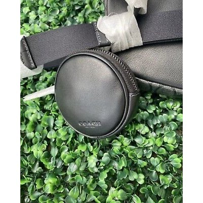 ORIG & IMPORTED CCH Round Coin Purse Bag Charm Men black wallet