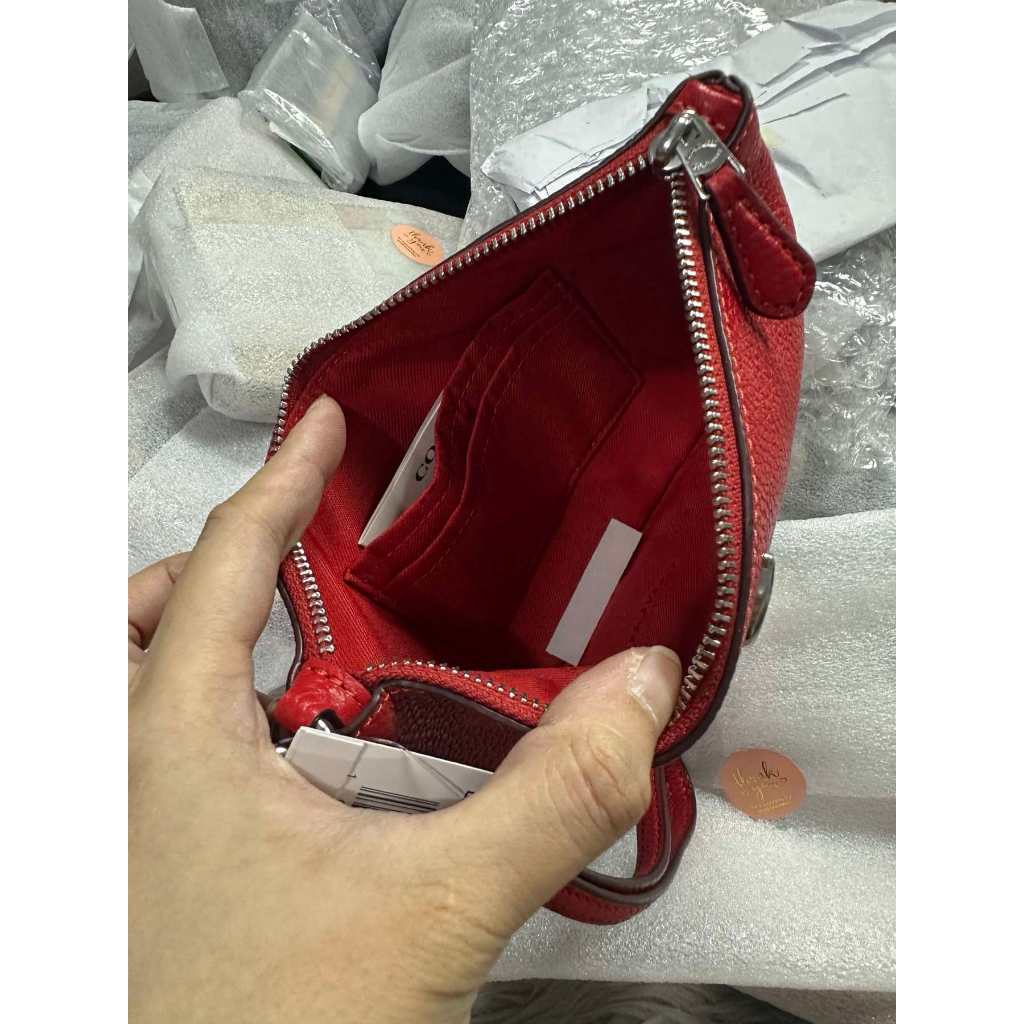 ORIG & IMPORTED CCH Medium Red Wristlet