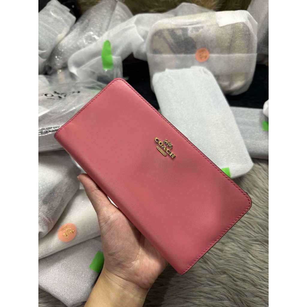 ORIG & IMPORTED CCH Retail Skinny Long Wallet Pink/Lilac/Brown