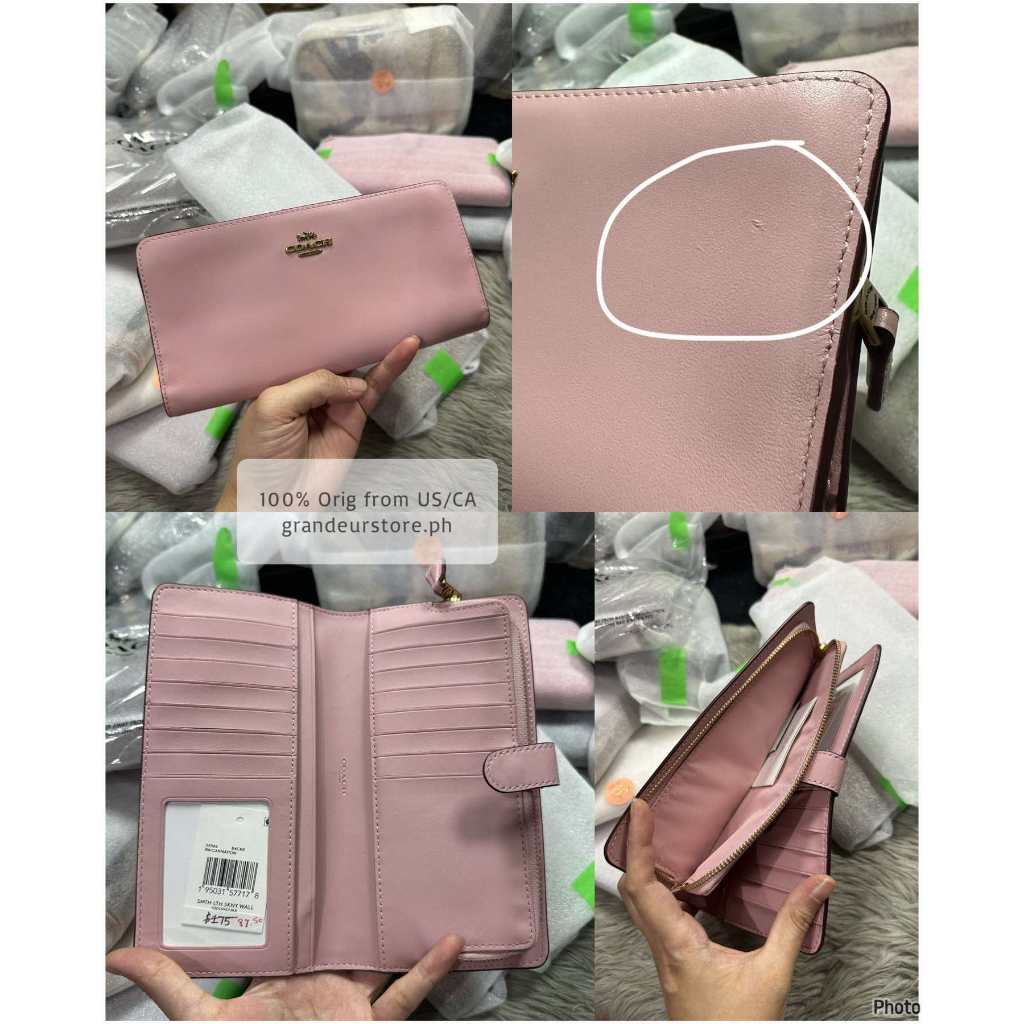 ORIG & IMPORTED CCH Retail Skinny Long Wallet Pink/Lilac/Brown