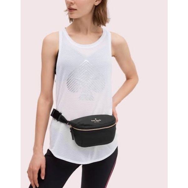 ORIG Preloved KS Watson Lane Nylon Belt Small Bag Black