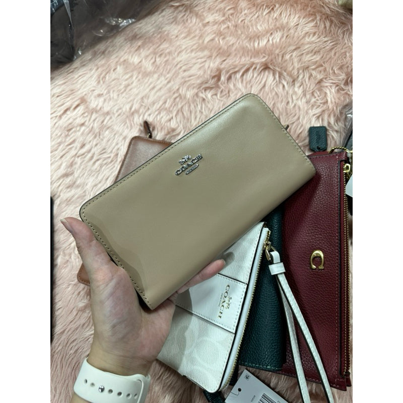 ORIG & IMPORTED CCH Retail Skinny Long Wallet Pink/Lilac/Brown