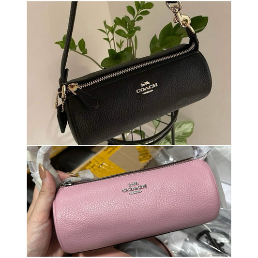 ORIG & IMPORTED CCH Nolita Barrel Small Shoulder Wristlet Black Pink Bag