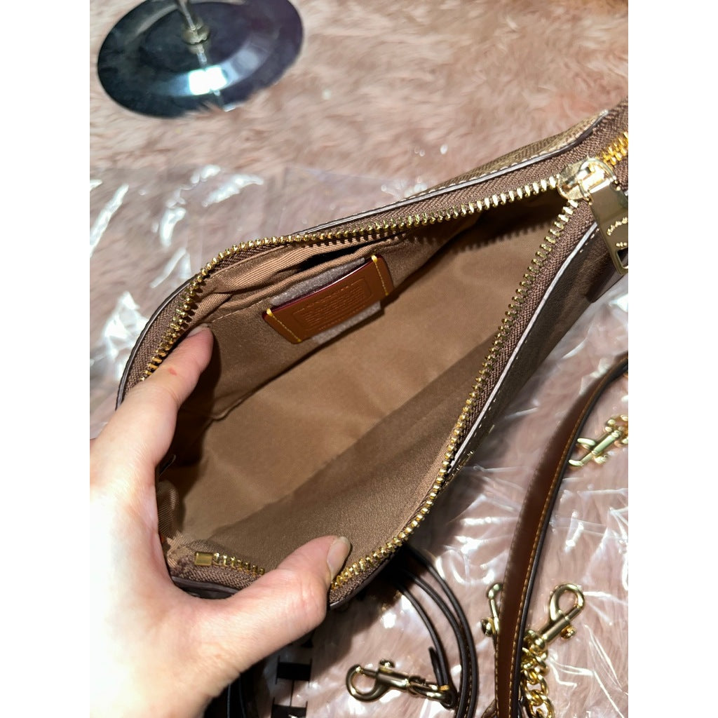 ORIG & IMPORTED CCH Teri Shoulder Bag In Signature Canvas in Tan/Brown