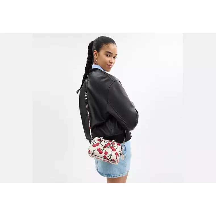 ORIG & IMPORTED CCH Mini Rowan Crossbody Small White Bag With Cherry Print