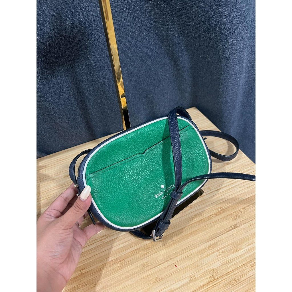 ORIG Preloved KS Kourtney Camera Crossbody Small Bag Green