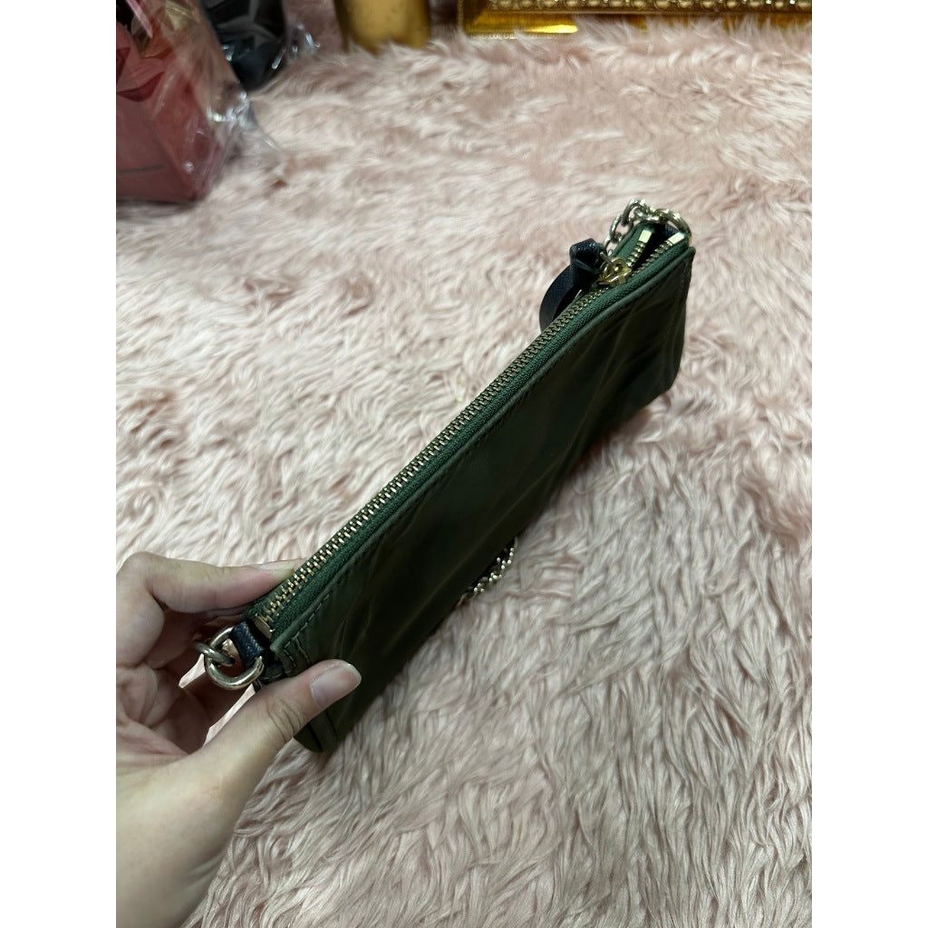 ORIG Preloved KS Wilson Road Jane Nylon Shoulder Bag Green