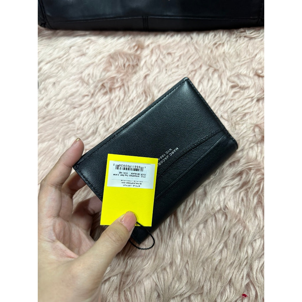 ORIG & IMPORTED MJ The Slim 84 Flap Bifold Black Wallet