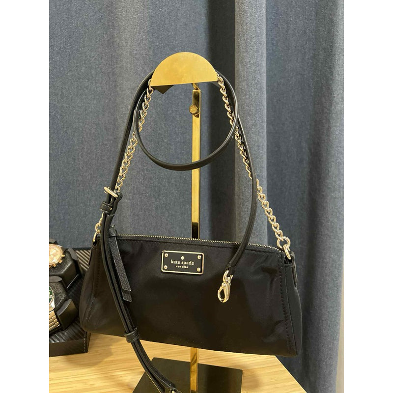 ORIG PRELOVED  KS Wilson Road Jane Small Shoulder Crossbody Nylon Black Bag