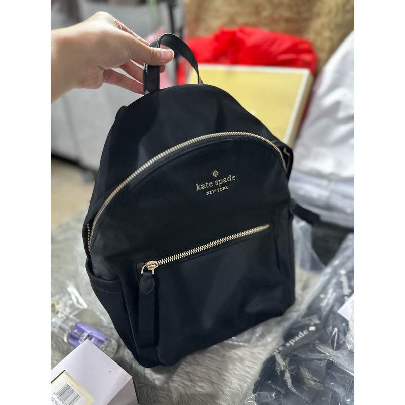 DISCONTINUED NO RESTOCK! ORIG & IMPORTED KS Chelsea Medium Backpack Black Nylon Bag Blue