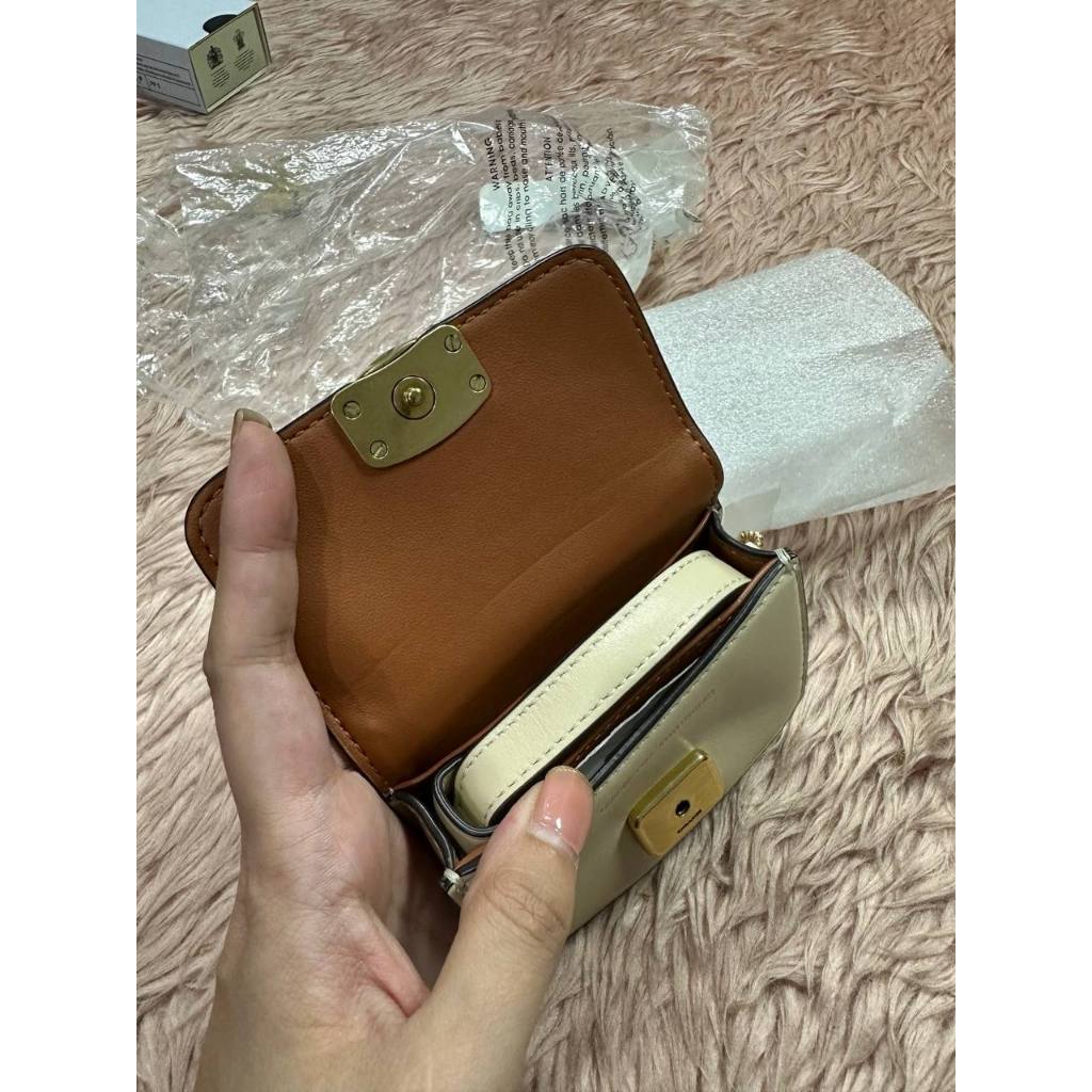 ORIG & IMPORTED CCH Retail Bandit Card Case Belt Micro Bag Ivory