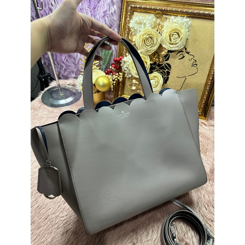ORIG & IMPORTED Preloved KS Magnolia Street Mina Large Tote Gray Bag