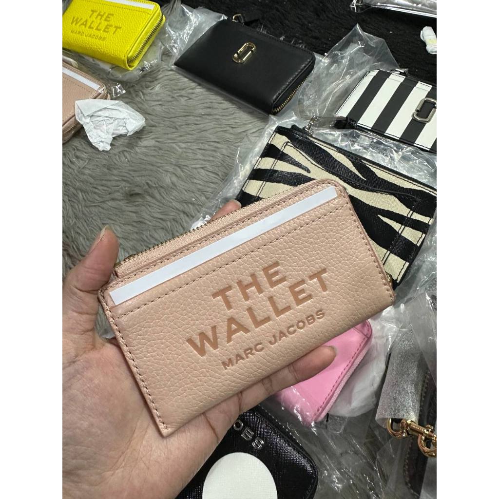 ORIG & IMPORTED MJ The Leather Top Zip Multi Card Slim Small Wallet
