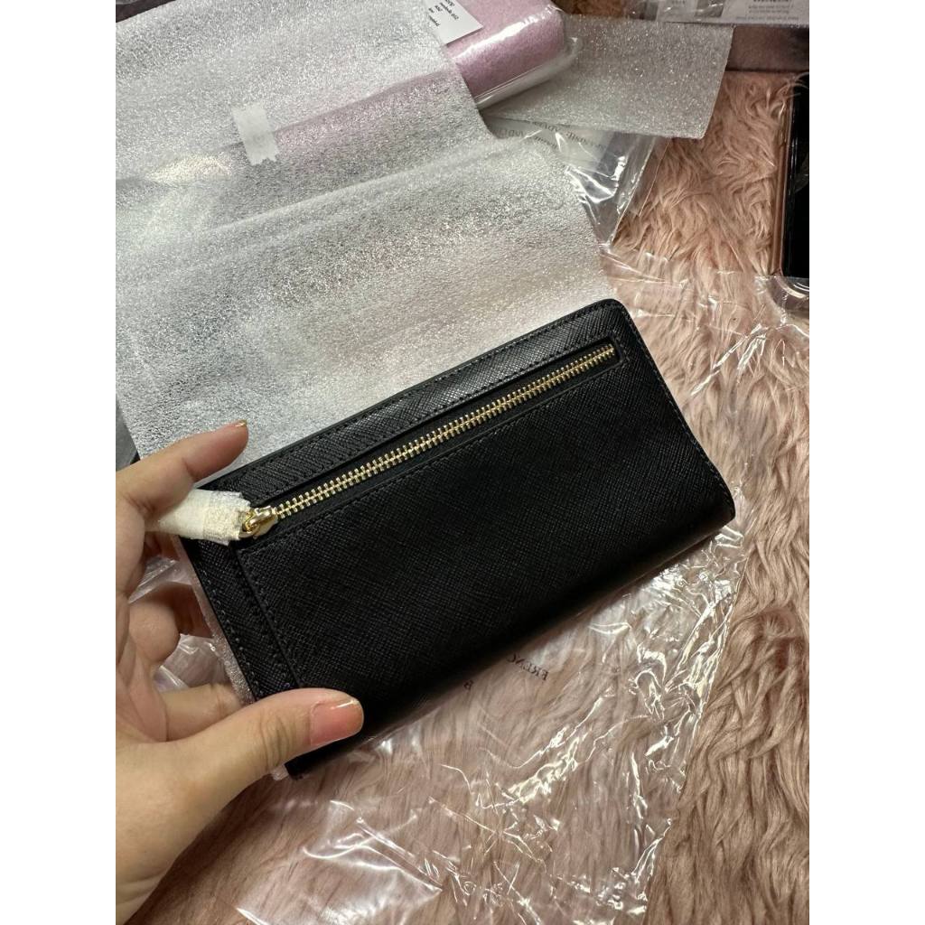 ORIG & IMPORTED KS Madison Large Slim Long Wallet Black Brown White