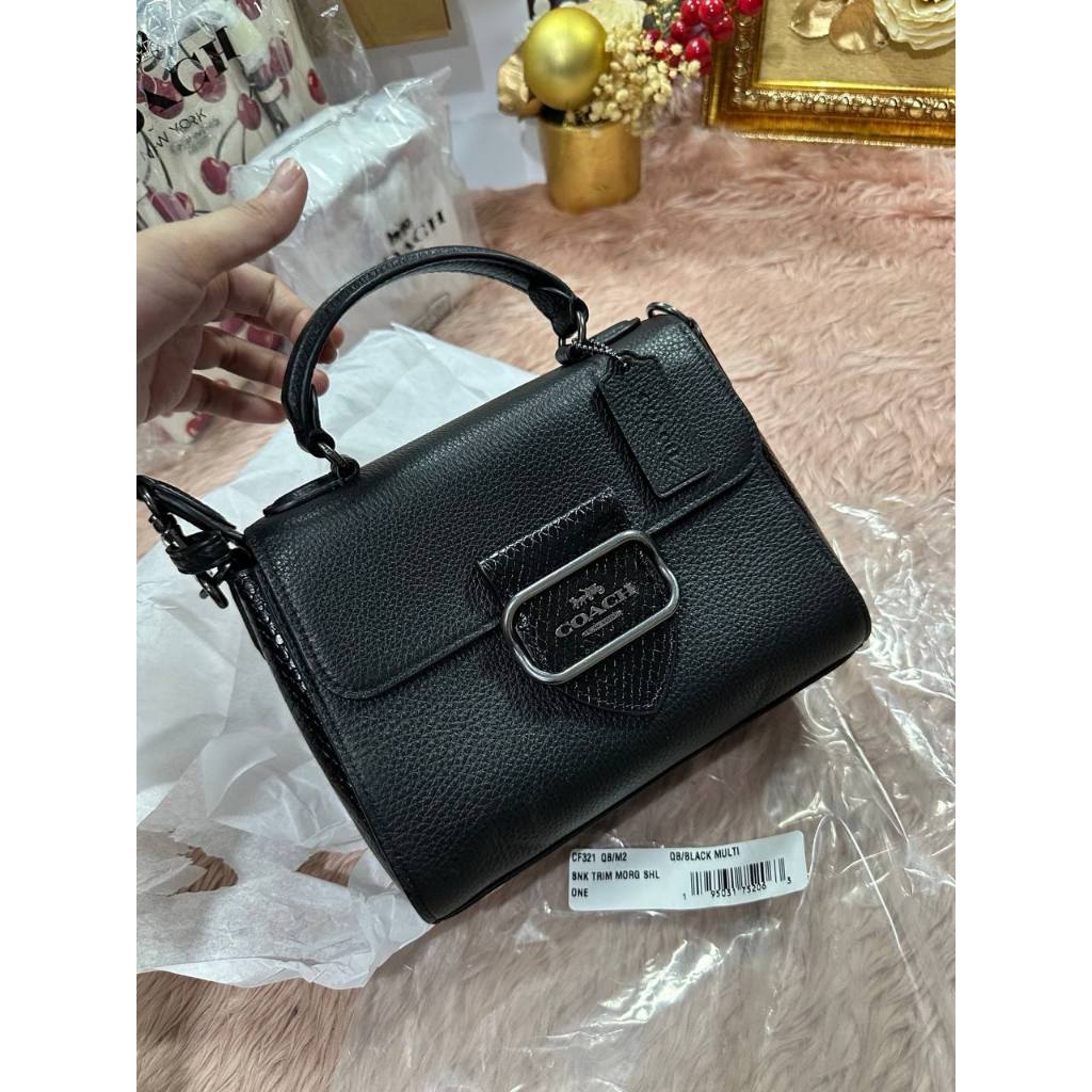 ORIG & IMPORTED CCH Morgan Top Handle Satchel Bag Black