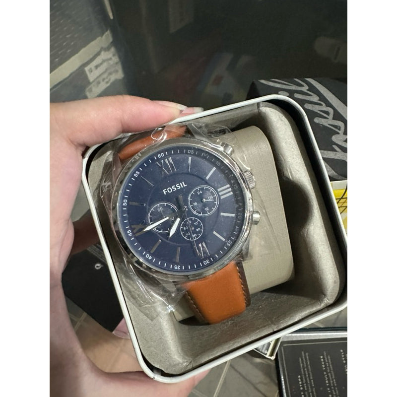 Orig Men Watch stainless & leather