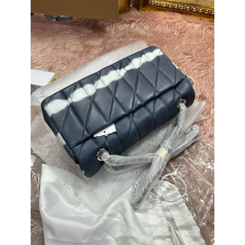 ORIG & IMPORTED Retail CCH RARE Tabby 26 Tie Dye Quilted Shoulder Bag Navy
