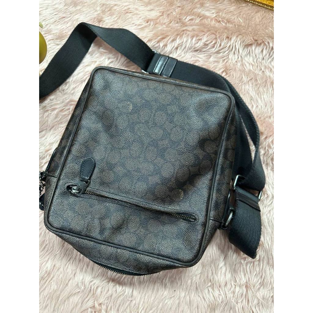 ORIG Preloved Repaired CCH Signature Metropolitan Flight Monogram Men Brown Bag