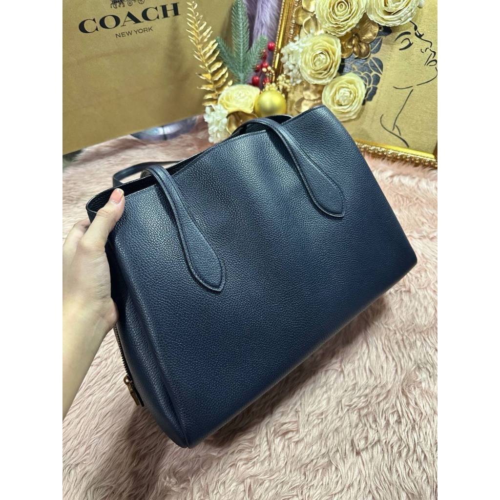 ORIG Preloved CCH Lora Carryall 30 Large Navy Tote Bag