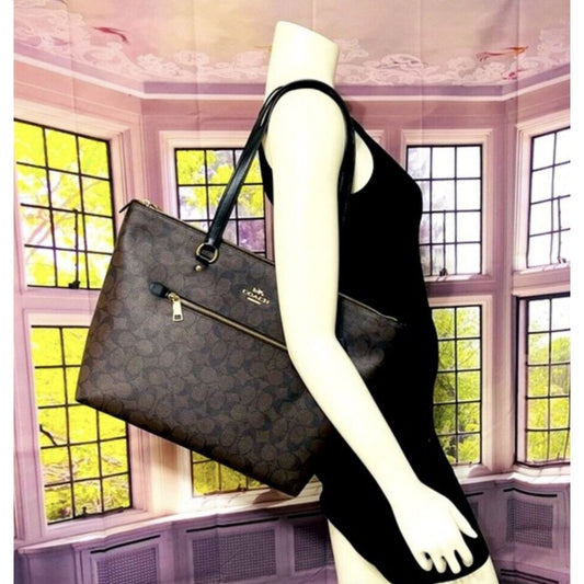 ORIG Preloved CCH Gallery Large Tote In Signature Canvas Brown