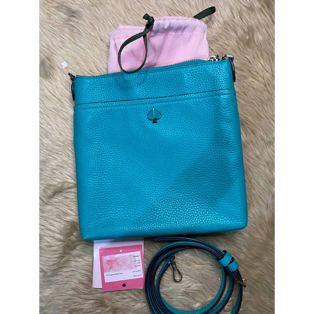 ORIG & IMPORTED KS Polly Small Swing Pack Fiji Green Leather Bag