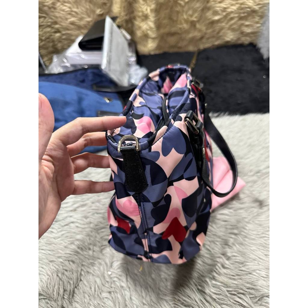 ORIG & IMPORTED KS Retail Taylor Heart Party Small Crossbody Nylon Tote Bag