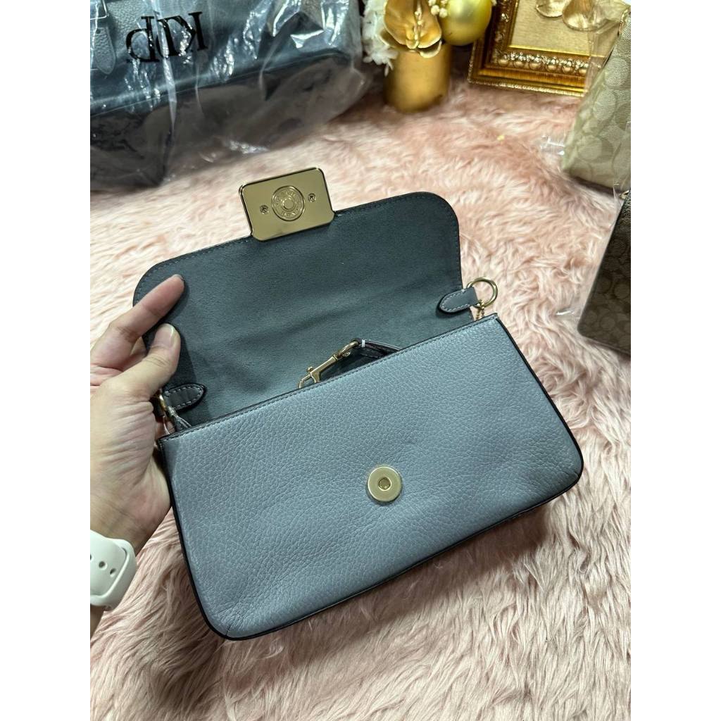 ORIG & IMPORTED CCH Mini Grace Crossbody Grey Shoulder Chain Bag