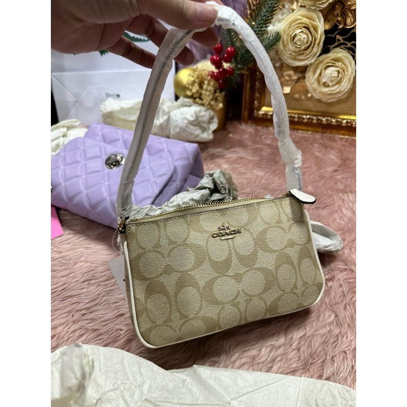 ORIG CCH Nolita 19 In Signature Canvas Light Khaki Small Bag