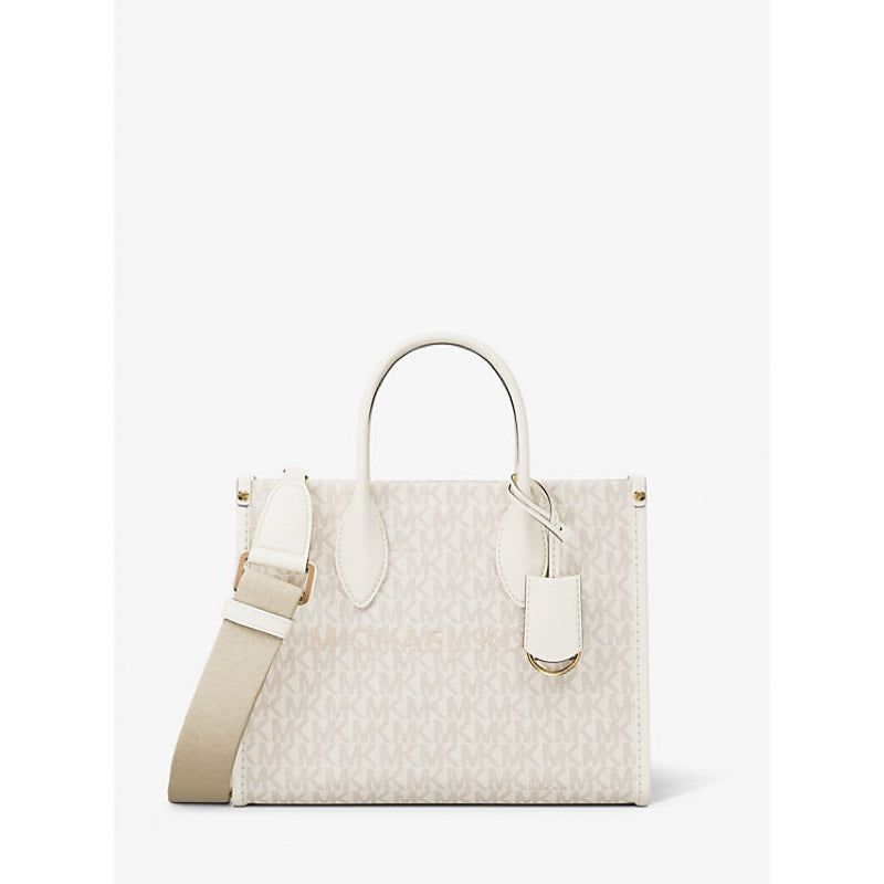 ORIG & IMPORTED MK Mirella Small Logo Crossbody Bag Brown White vanilla